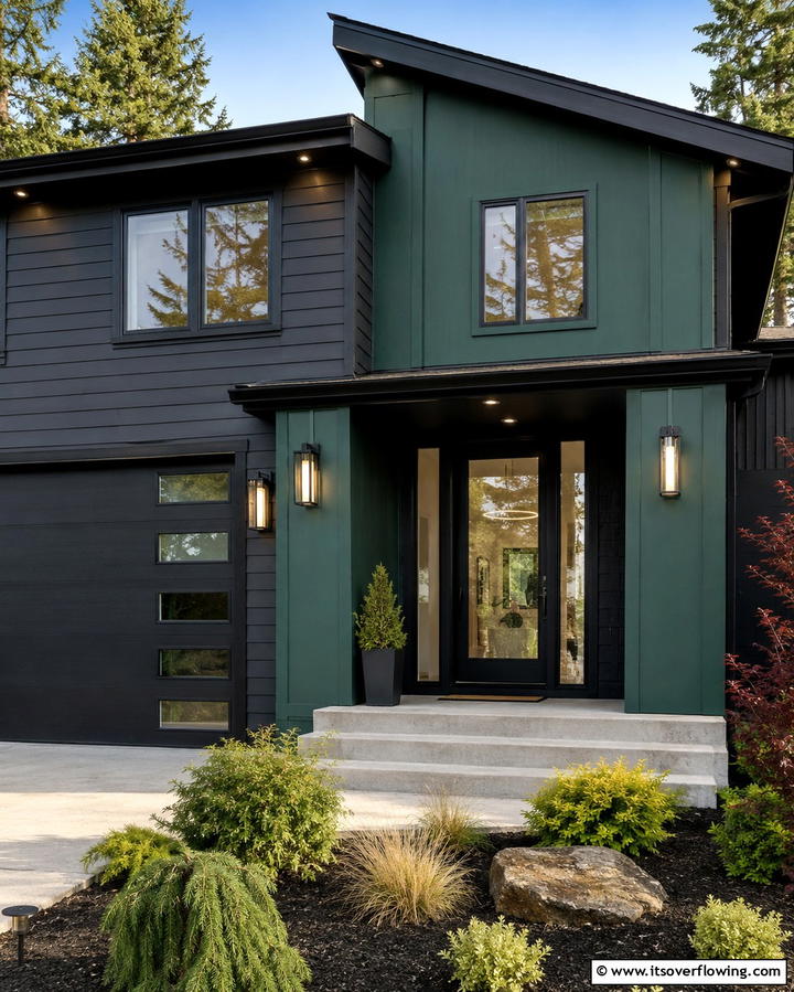 Dynamic Juniper Accent - 30 Green Exterior Paint Colors for Curb Appeal