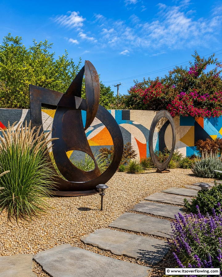 Dynamic Outdoor Art Installation - 21 Outdoor Living Space Ideas to Transform Your Yard