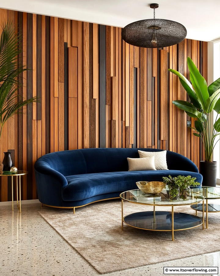 Dynamic Texture Expression - 21 Wood Slat Accent Wall Ideas to Elevate Your Interior Design
