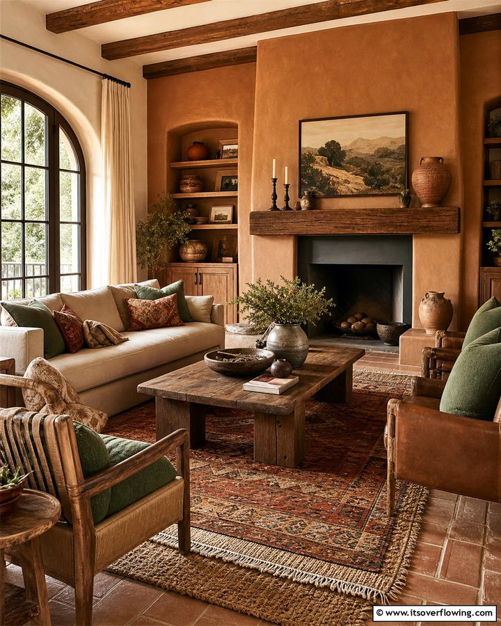 Earth Toned Palettes - 21 Rustic Living Room Ideas for Cozy Natural Interior Designs