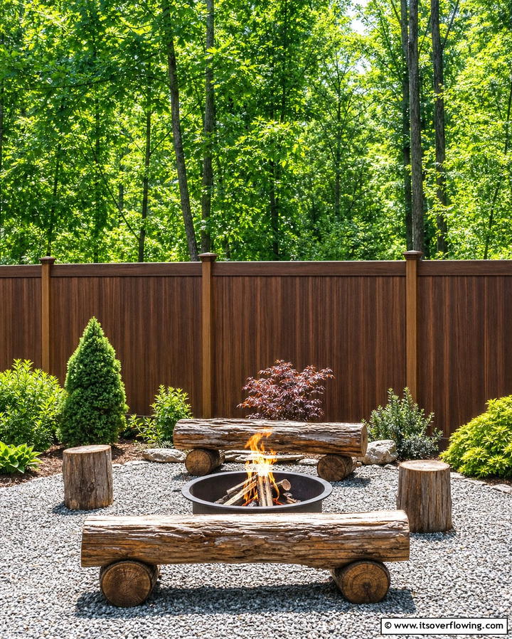 Earthy Brown Vinyl FenceOne - 25 Vinyl Fence Colors to Enhance Your Outdoor Space