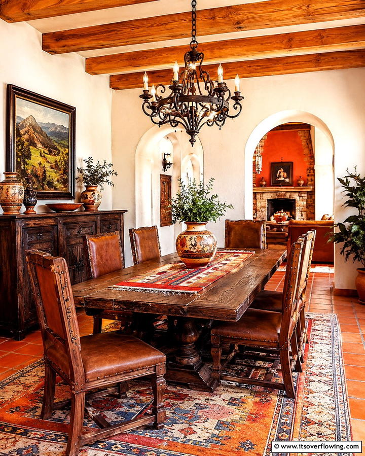 Earthy Color Palette - 20 Spanish Style Dining Room Ideas for a Chic Look