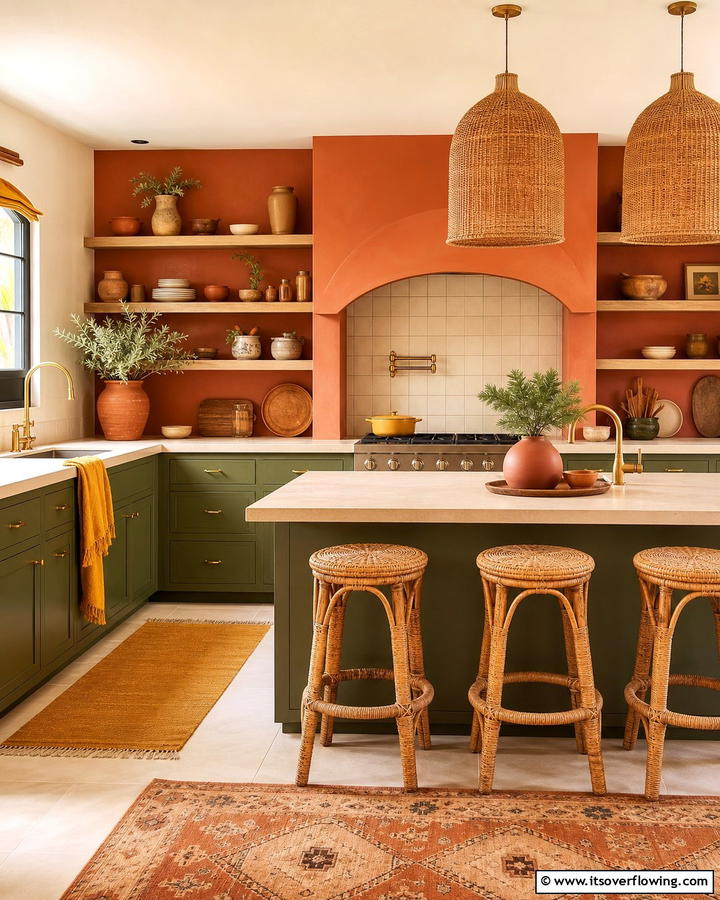 Earthy Color Palette - 25 Boho Kitchen Ideas for a Cozy and Eclectic Vibe