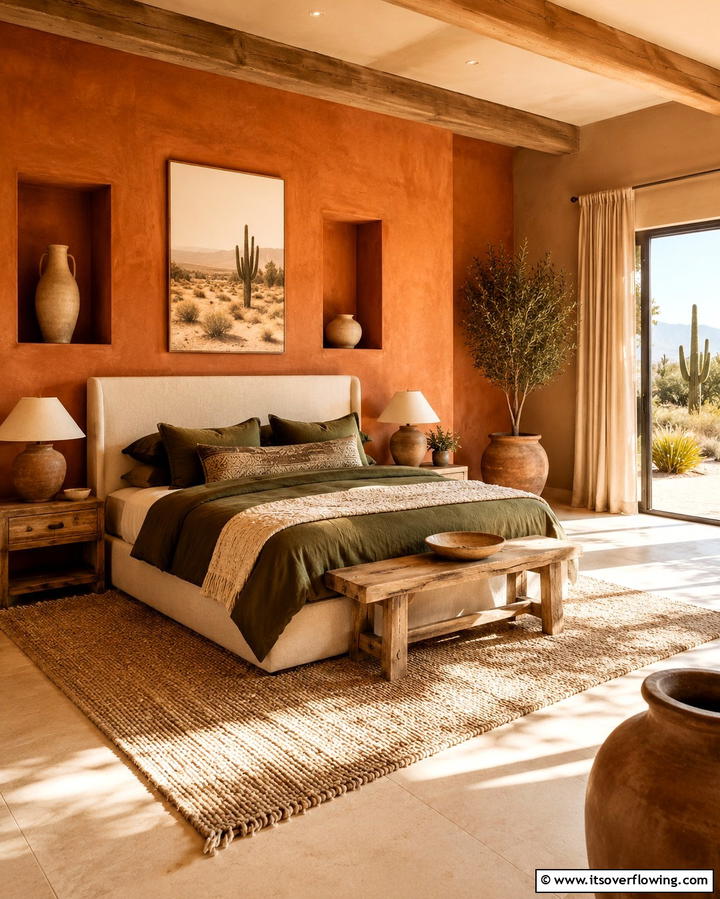 Earthy Color Palette - 25 Moroccan Themed Bedroom Ideas for an Exotic Escape