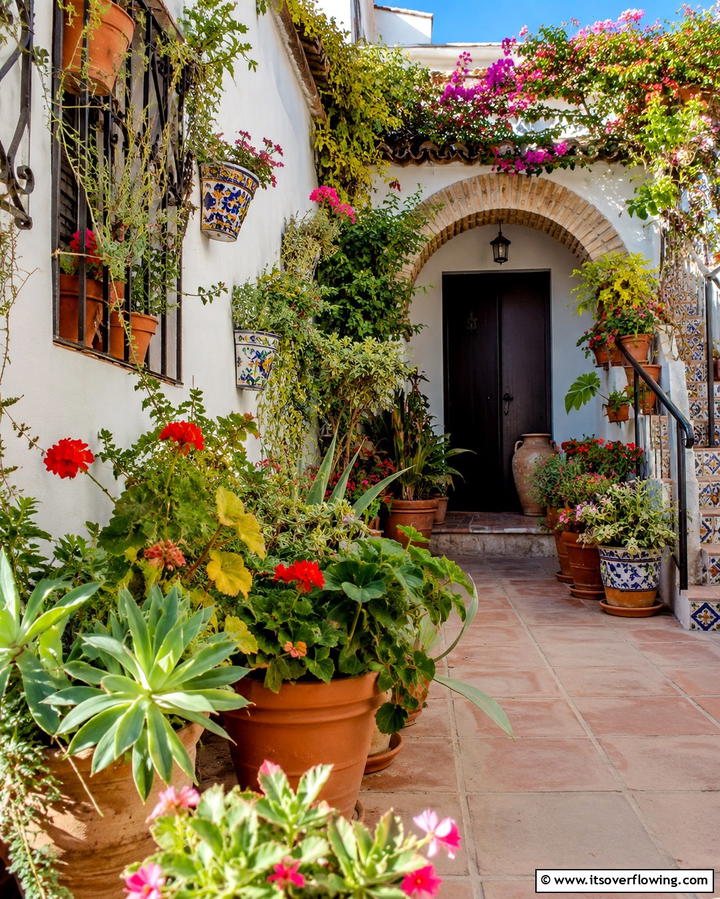 Earthy Color Palette - 25 Spanish Courtyard Ideas for a Mediterranean Oasis