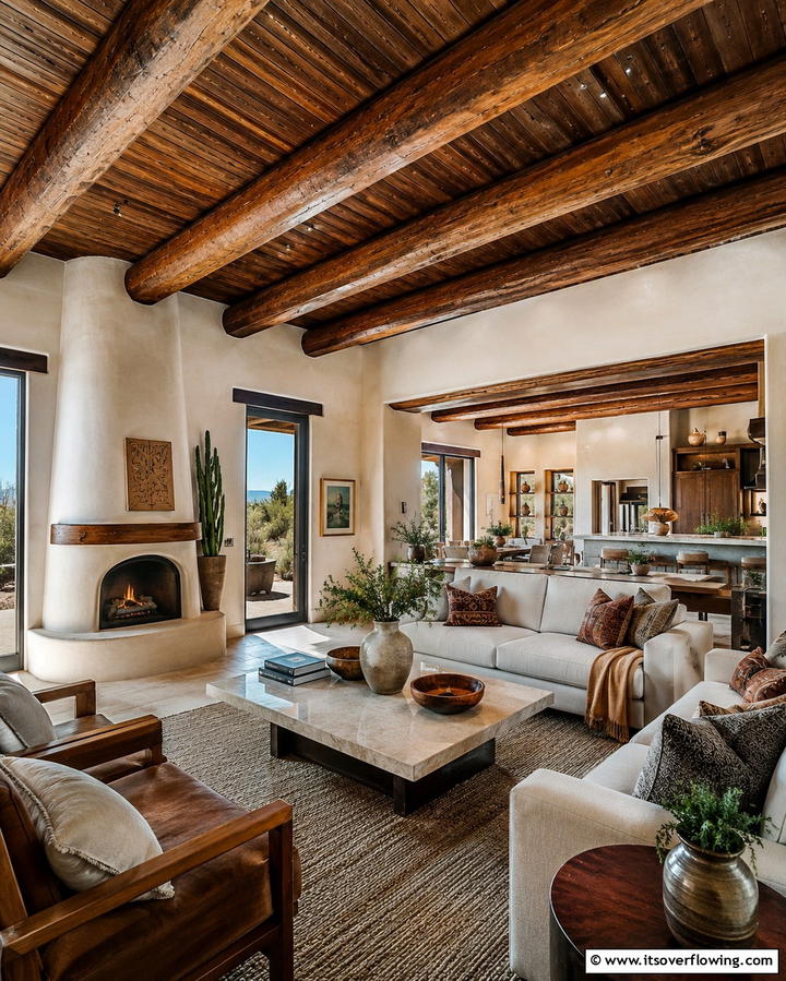Earthy Color Palette for Warmth and Comfort - 30 Warm Southwestern Living Room Decor Concepts