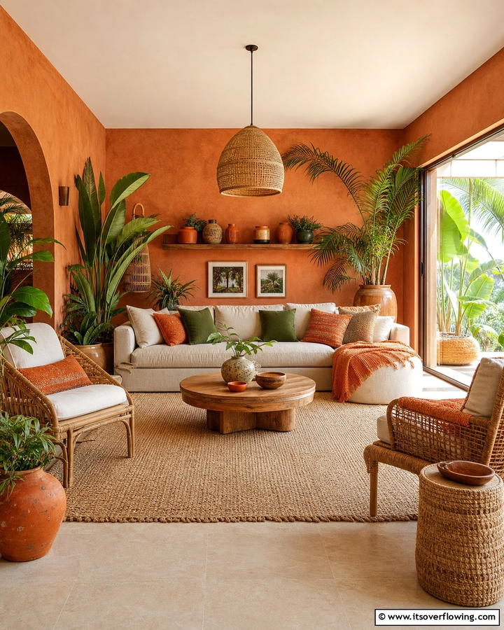 Earthy Color Palette - 20 Bohemian Tropical Decor Ideas for a Vibrant Home