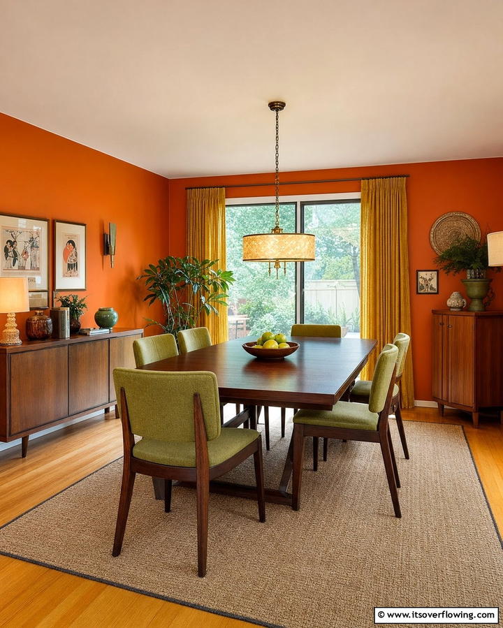 Earthy Color PaletteExact - 25 70s Dining Room Design Ideas for Retro Charm