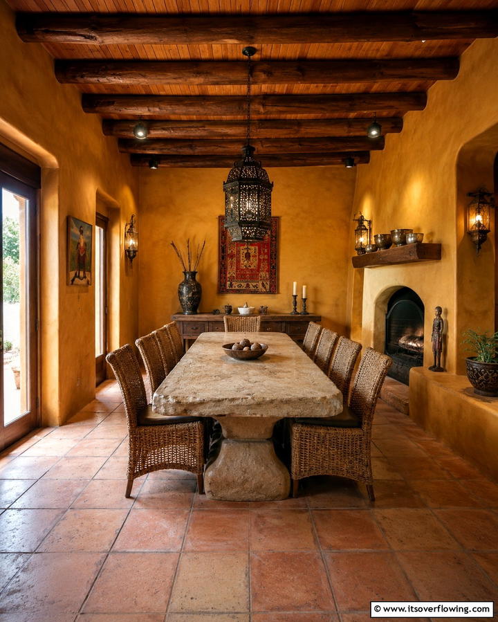 Earthy Ochre - 25 Mexican Interior Paint Colors for a Vibrant and Authentic Home