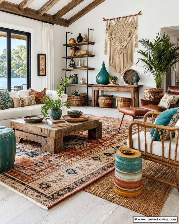 Eclectic Accent Pieces - 21 Lake House Decorating Ideas for Serene Waterfront Vibes