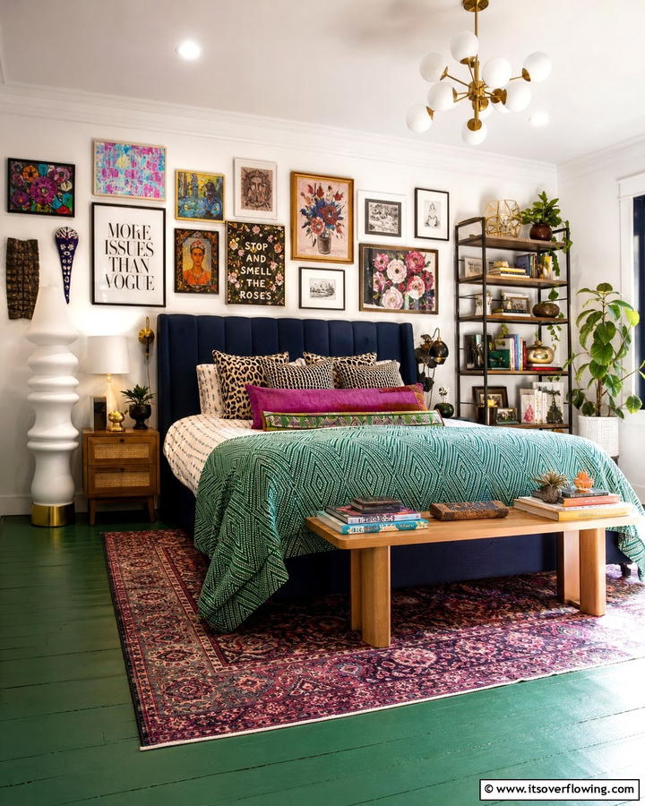 Eclectic Artistic Space - 21 Bedroom Design Ideas to Craft a Personalized Relaxation Zone