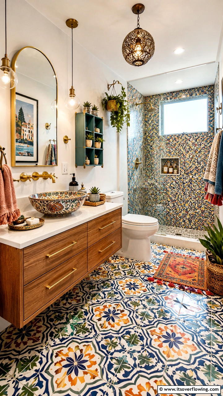 Eclectic Bathroom Retreat - 30 Unique House Decor Ideas to Transform Your Interior