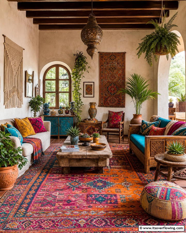 Eclectic Bohemian Spanish - 21 Spanish Interior Design Ideas for Warm, Timeless Style
