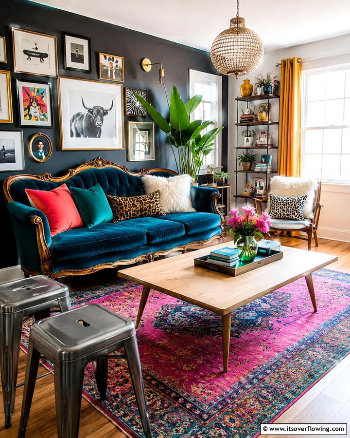 Eclectic Furniture Pairings - 25 Maximalist Living Room Design Ideas for Bold Homes