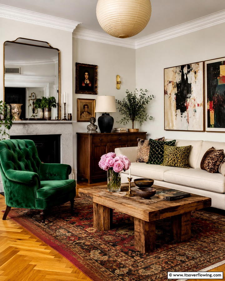 Eclectic Furniture Pairings - 30 Eclectic Bohemian Maximalist Decor Ideas for Vibrant Homes