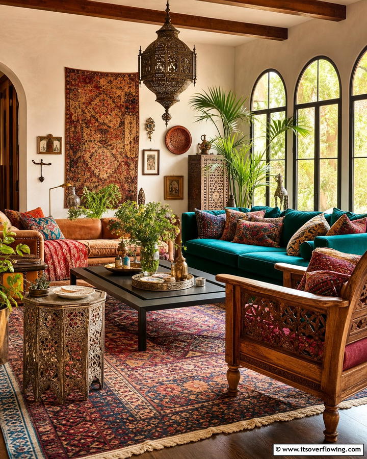 Eclectic Furniture Pairings - 20 Gypsy Bohemian Living Room Ideas for Free Spirits