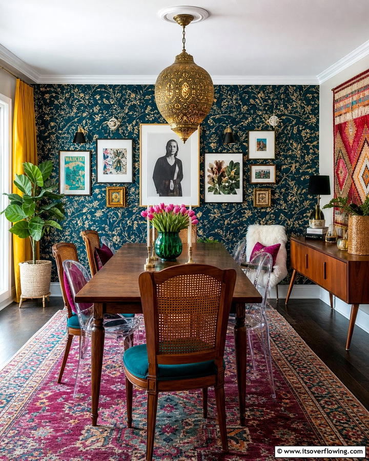 Eclectic Fusion Dining - 21 Formal Dining Room Ideas for Sophisticated Entertaining