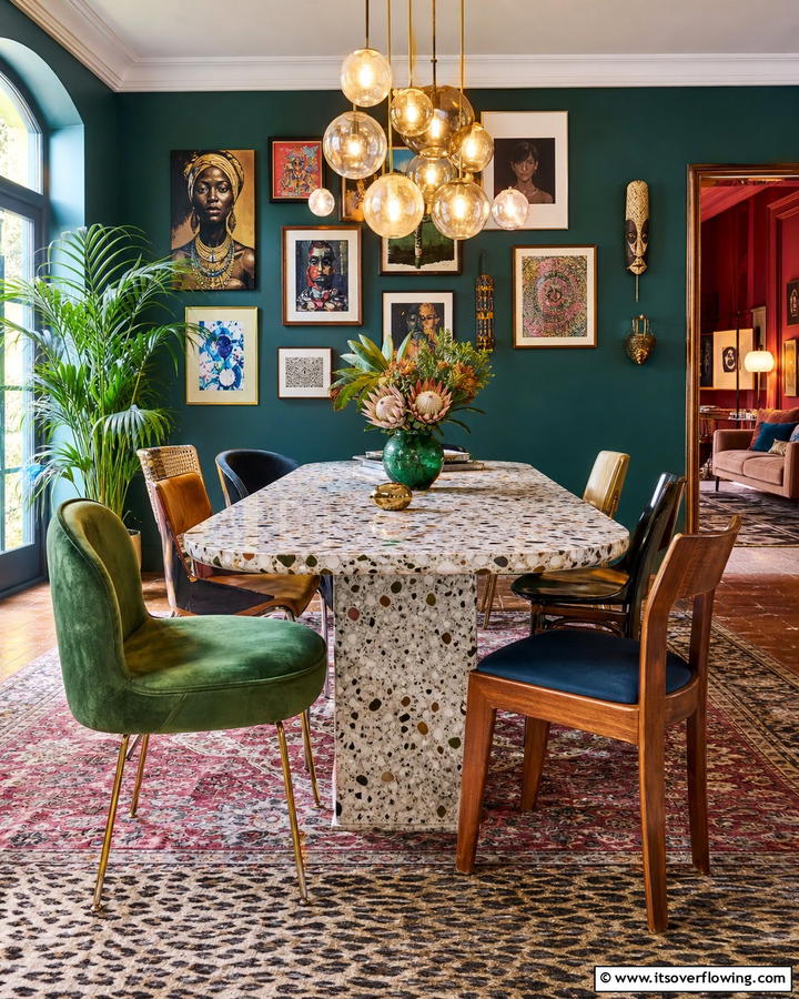 Eclectic Fusion Style - 21 Luxury Dining Room Ideas for Elegant Entertaining