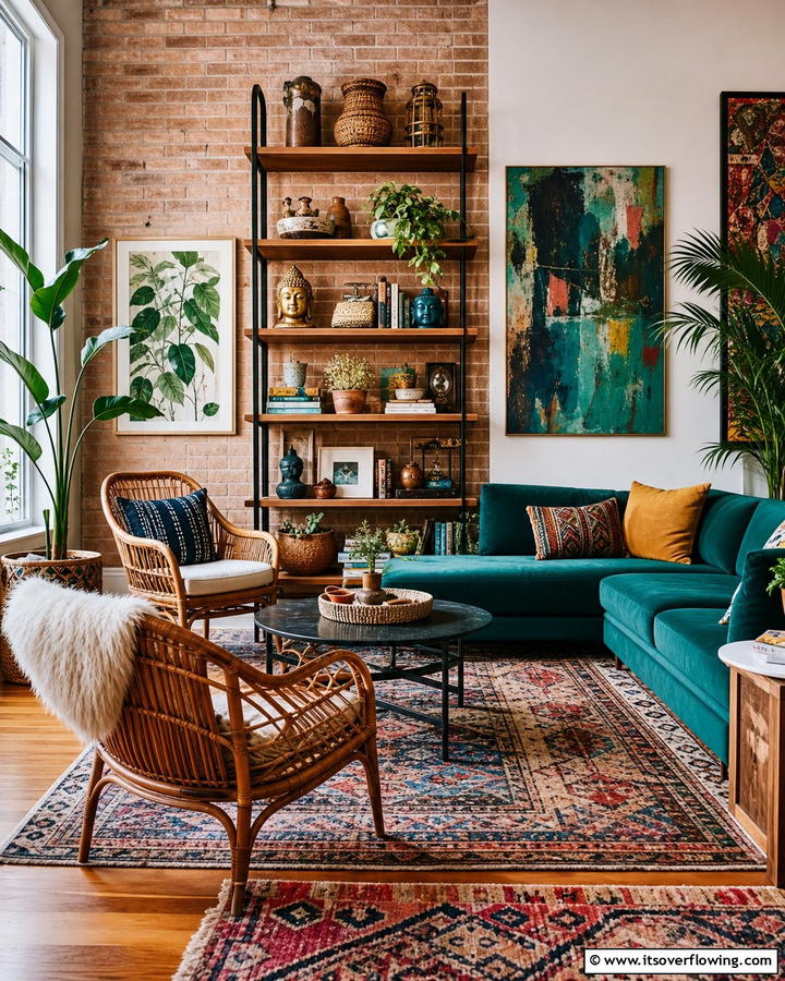 Eclectic Fusion - 21 Living Room Design Ideas for a Cozy & Chic Atmosphere
