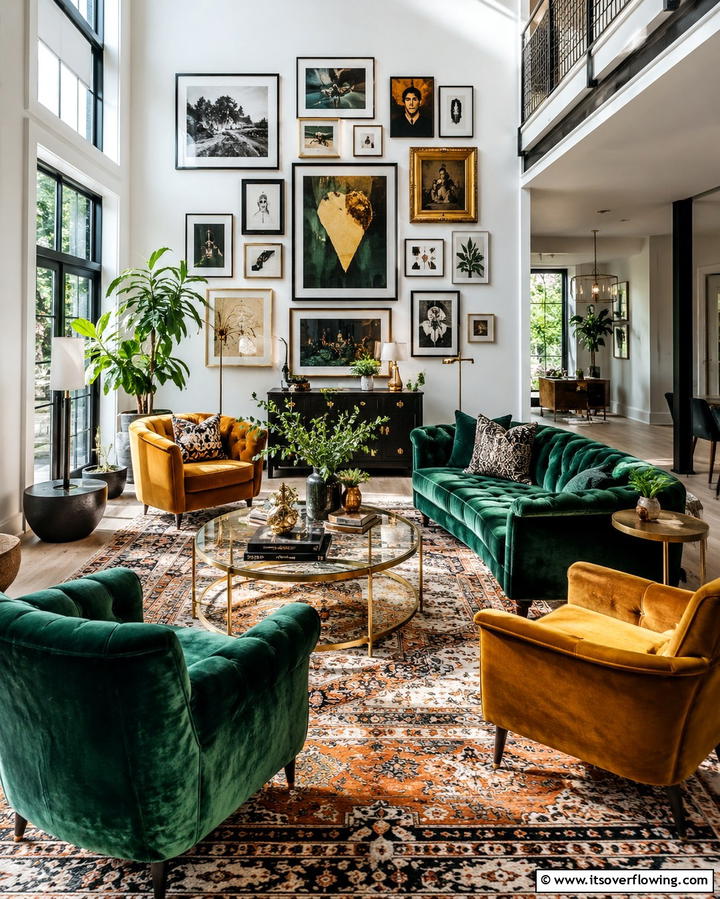 Eclectic Mix of Styles - 30 Great Room Ideas to Elevate Open-Concept Living