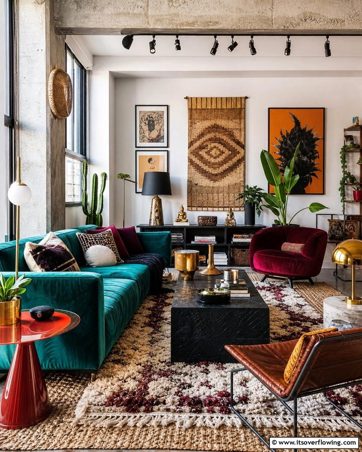 Eclectic Mix of Textures - 30 Hypebeast Room Decor Ideas for Urban Aesthetics