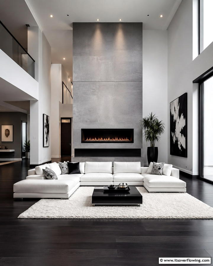 Eclectic Style Blend - 25 Living Room Ideas With Sectionals and Fireplace