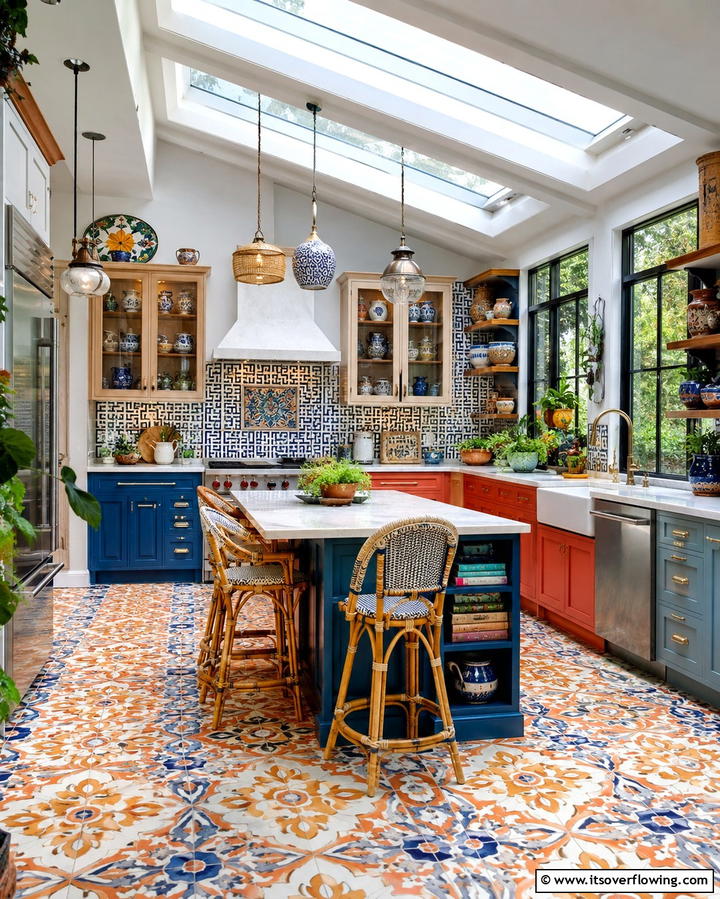 Eclectic Sunroom Kitchen - 20 Sunroom Kitchen Ideas for a Bright Cooking Space