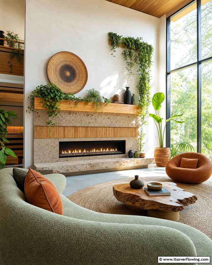 Eco Chic Linear Fireplace - 30 Linear Fireplace Ideas for Modern Home Heating