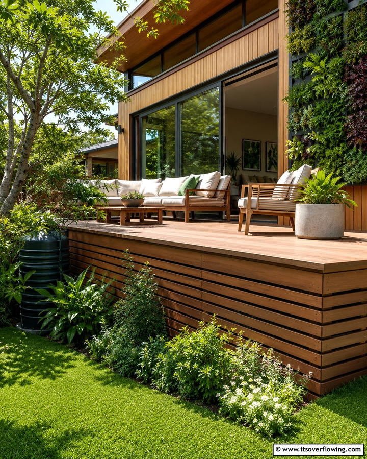 Eco Conscious Composite Blends - 30 Stylish Deck Skirting Ideas to Elevate Outdoor Entertaining