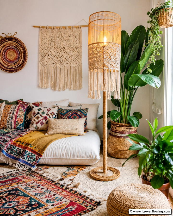 Eco Friendly Bamboo Floor Lamp - 30 Living Room Floor Lamp Ideas- Stylish Lighting Solutions