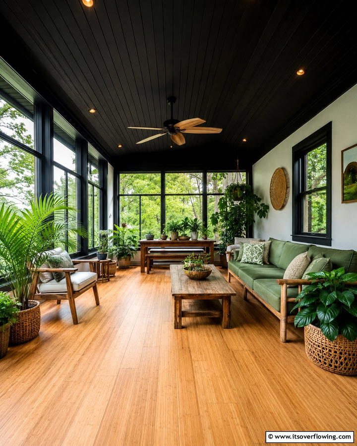 Eco Friendly Black Ceiling Ideas - 30 Modern Black Ceiling Design Ideas for Dramatic Interiors