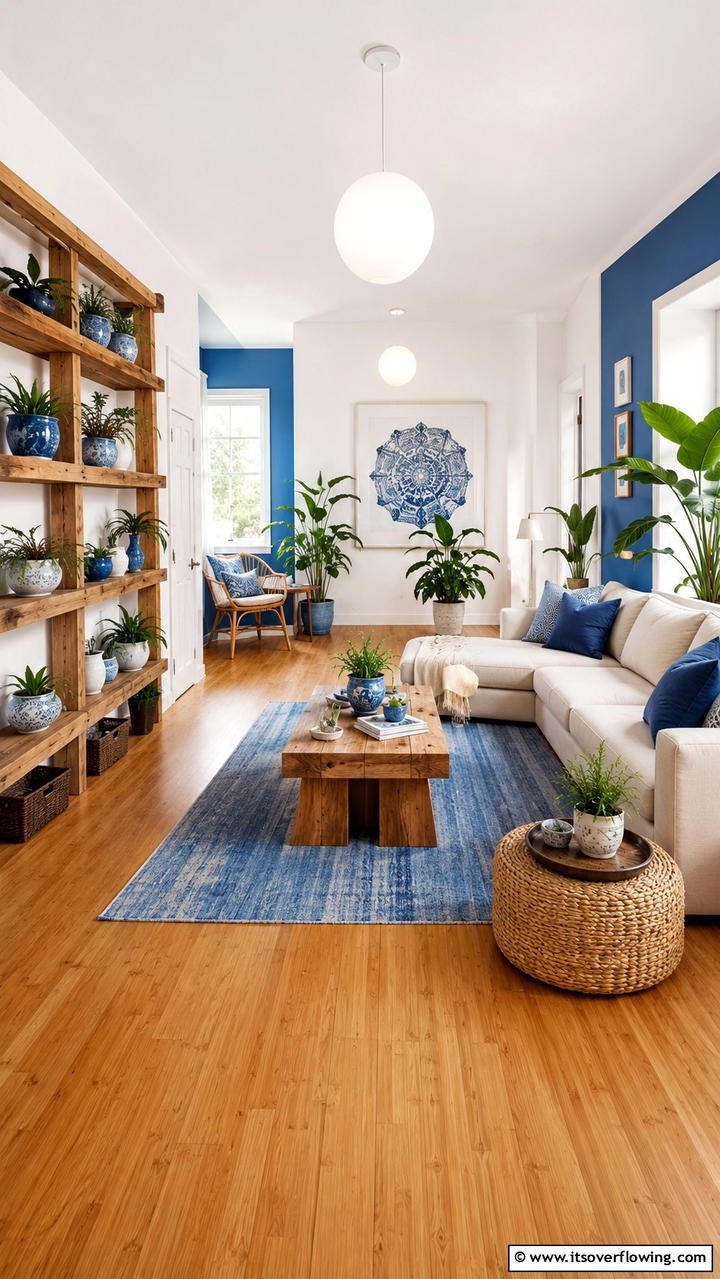 Eco Friendly Blue Decor - 30 Blue and White Decor Ideas for a Fresh and Serene Home Style