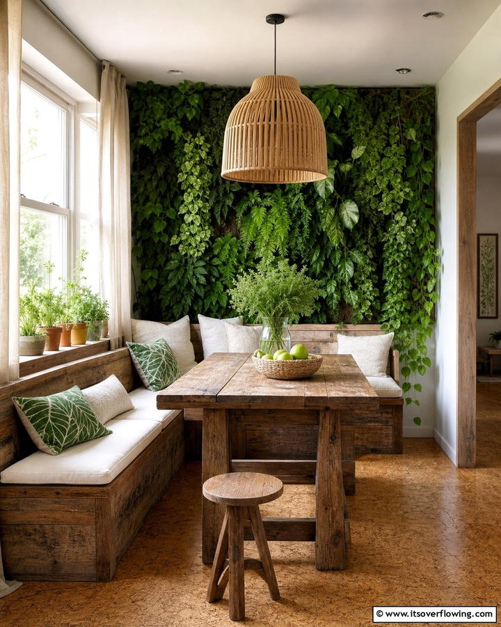 Eco Friendly Breakfast Nook - 21 Cozy Breakfast Nook Ideas for Charming Kitchen Corners