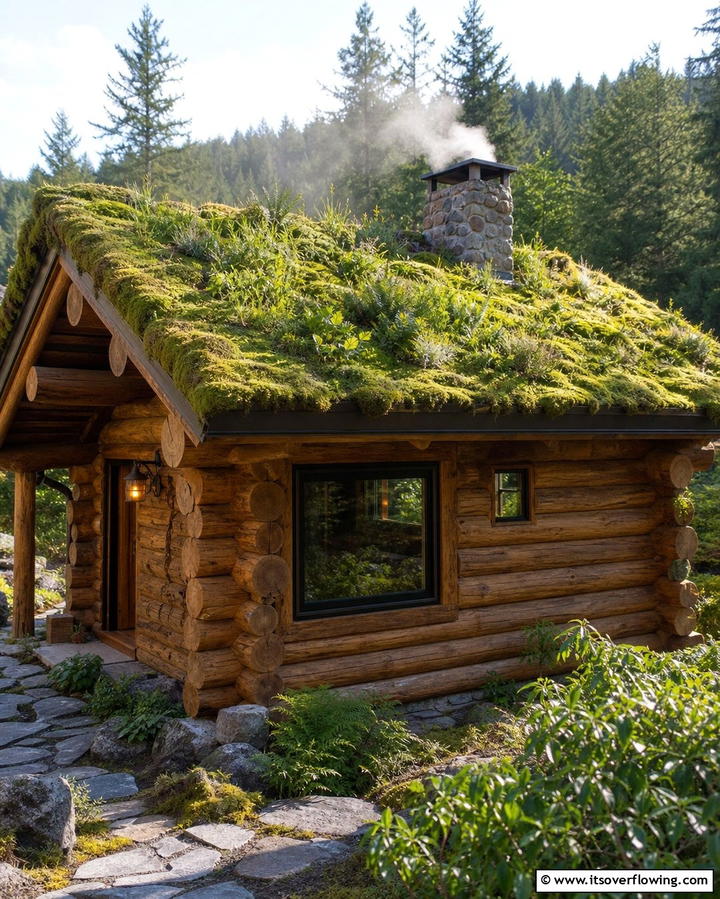 Eco Friendly Cabin Roof - 25 Houses With Green Roofs for Eco-Friendly Living