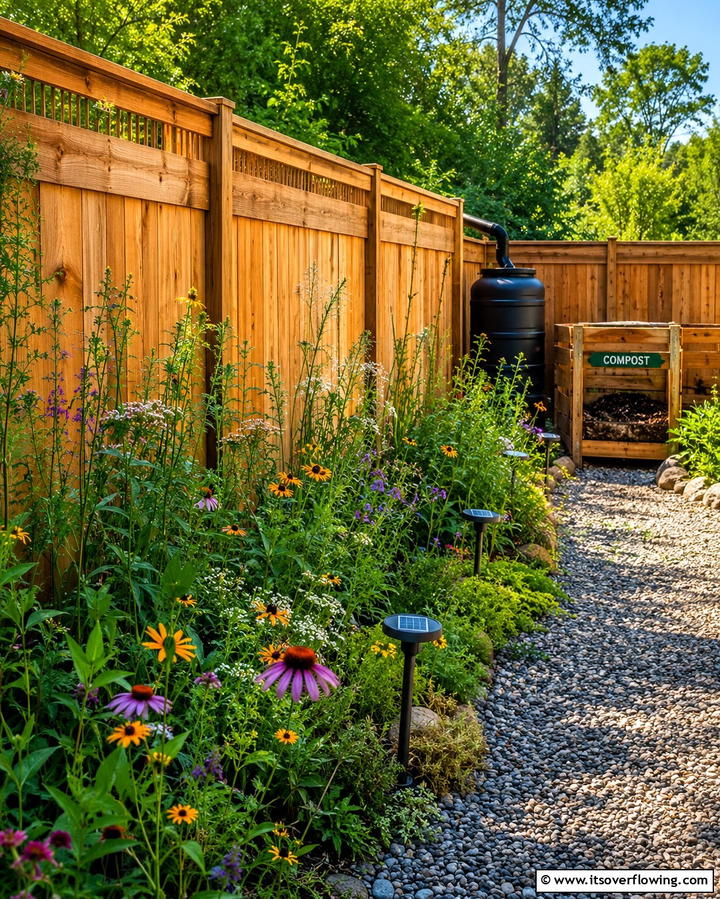 Eco Friendly Cedar Fence - 30 Durable Cedar Fence Ideas to Enhance Privacy and Style