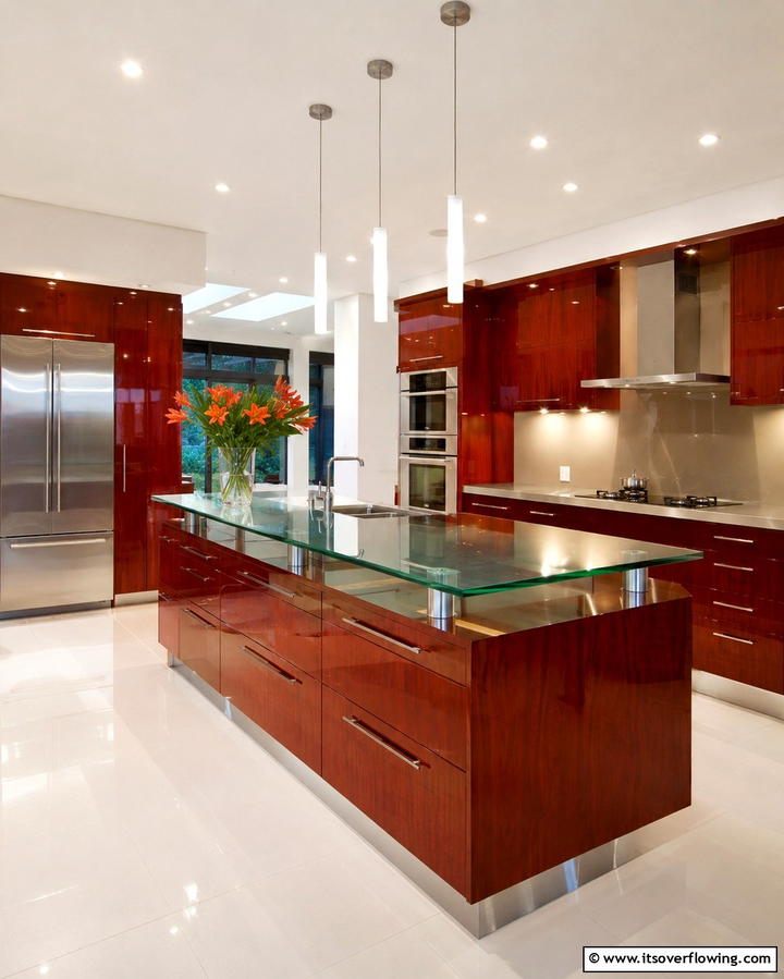 Eco Friendly Cherry Cabinets with Sustainable Finishes - 25 Natural Cherry Kitchen Cabinets for a Warm and Inviting Look
