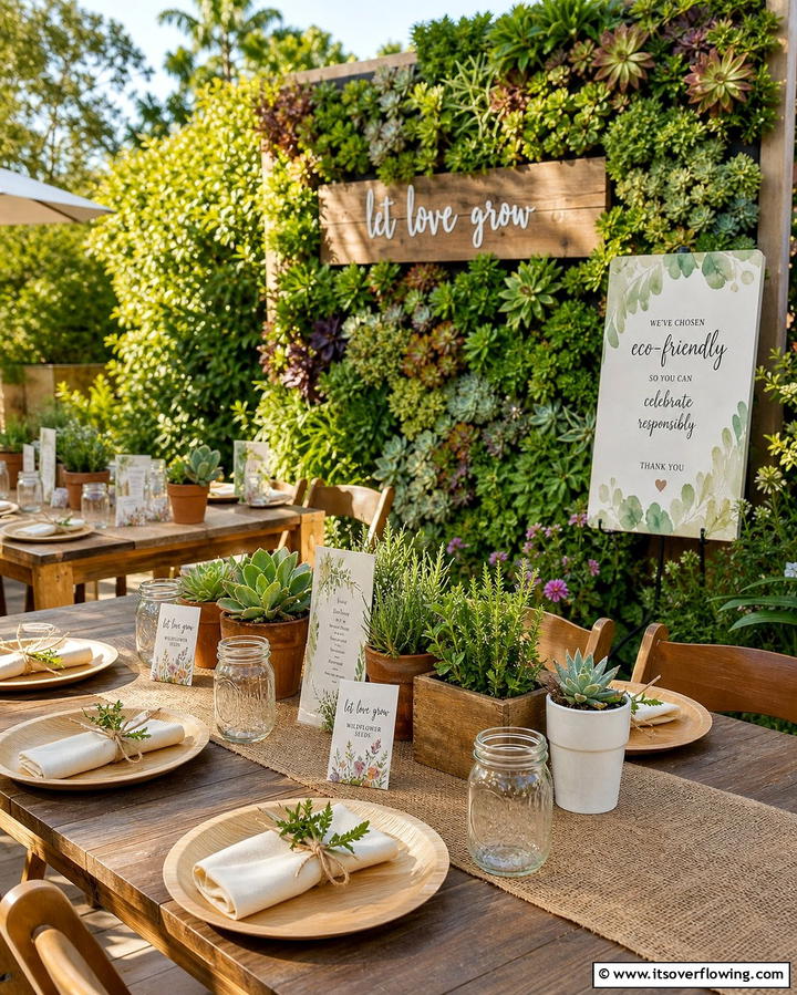 Eco Friendly Decor - 25 Casual Wedding Ideas for a Relaxed and Intimate Celebration