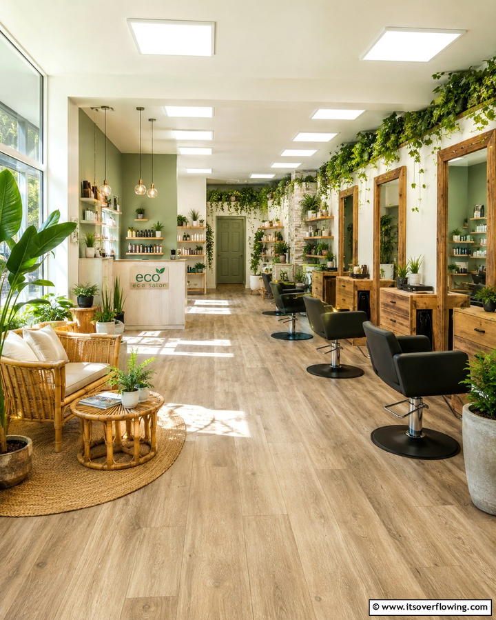Eco Friendly Design Salon - 30 Salon Interior Design Ideas for a Chic Beauty Space