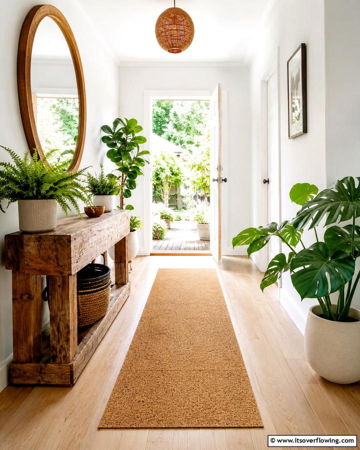 Eco Friendly Elements - 30 Modern Entryway Ideas- First Impressions with Style