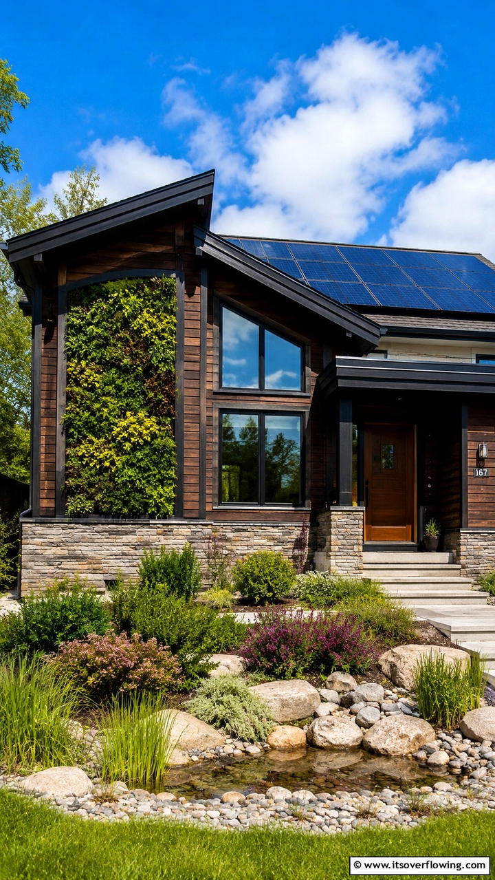 Eco Friendly Exterior Materials - 30 Dark Brown House With Black Trim Exterior Design Ideas