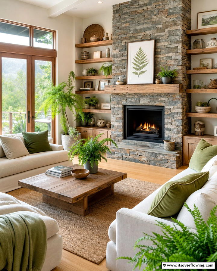 Eco Friendly Fireplace - 21 Modern Fireplace Ideas for Cozy Contemporary Living Rooms