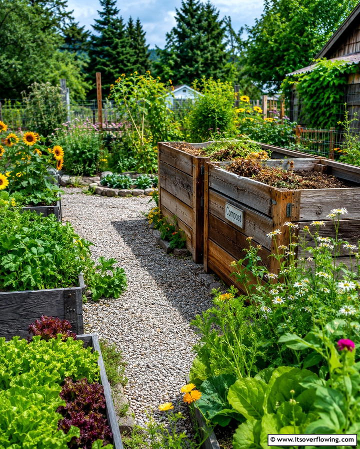 Eco Friendly Garden Composting - 30 Rustic Landscaping Ideas for Natural Yard Beauty