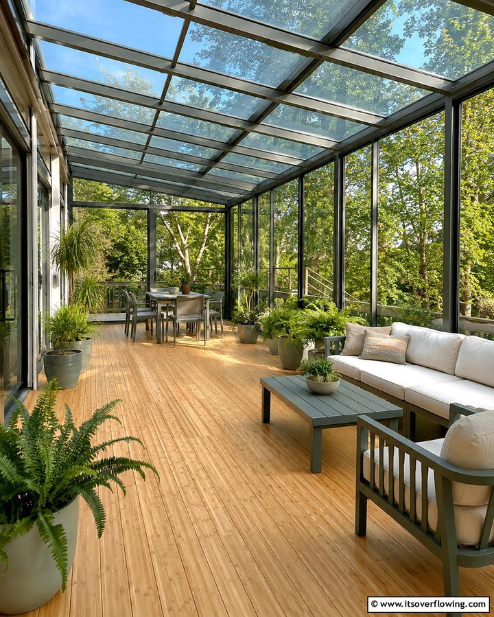 Eco Friendly Glass Porch - 25 Glass Porch Design Ideas for a Bright and Airy Space