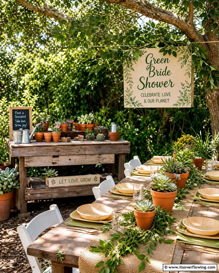 Eco Friendly Green Party - 21 Unique Bridal Shower Ideas for Memorable Celebrations