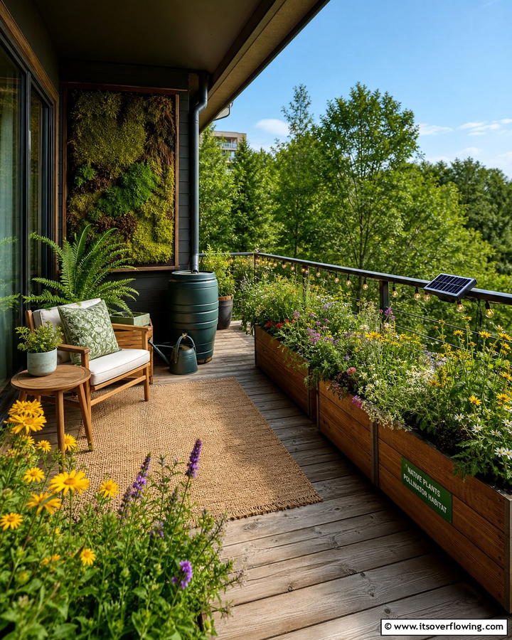Eco Friendly Green Retreat - 21 Balcony Ideas to Turn Your Small Space into a Relaxing Retreat