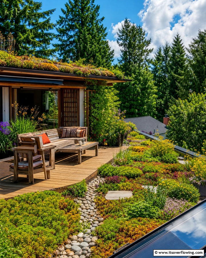 Eco Friendly Green Roof - 30 Deck Roof Ideas for Shaded Outdoor Living