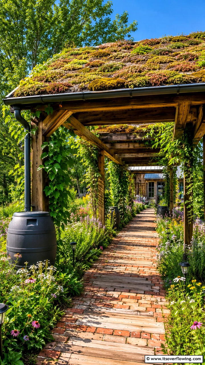 Eco Friendly Green Walkway - 30 Covered Walkway Ideas for All-Weather Charm
