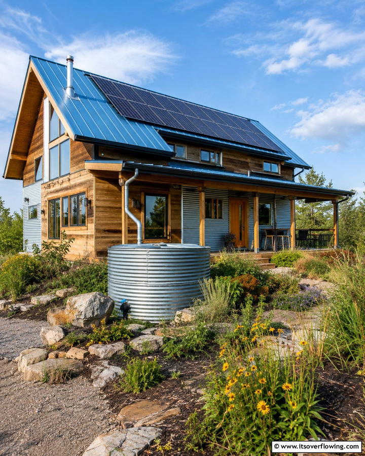 Eco Friendly Innovation - 25 Houses With Blue Metal Roofs for Curb Appeal
