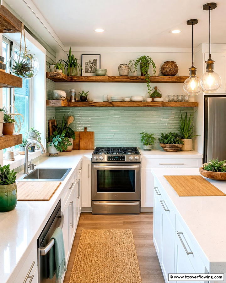 Eco Friendly Kitchen Touches - 21 Small Kitchen Ideas on a Budget for Maximized Space