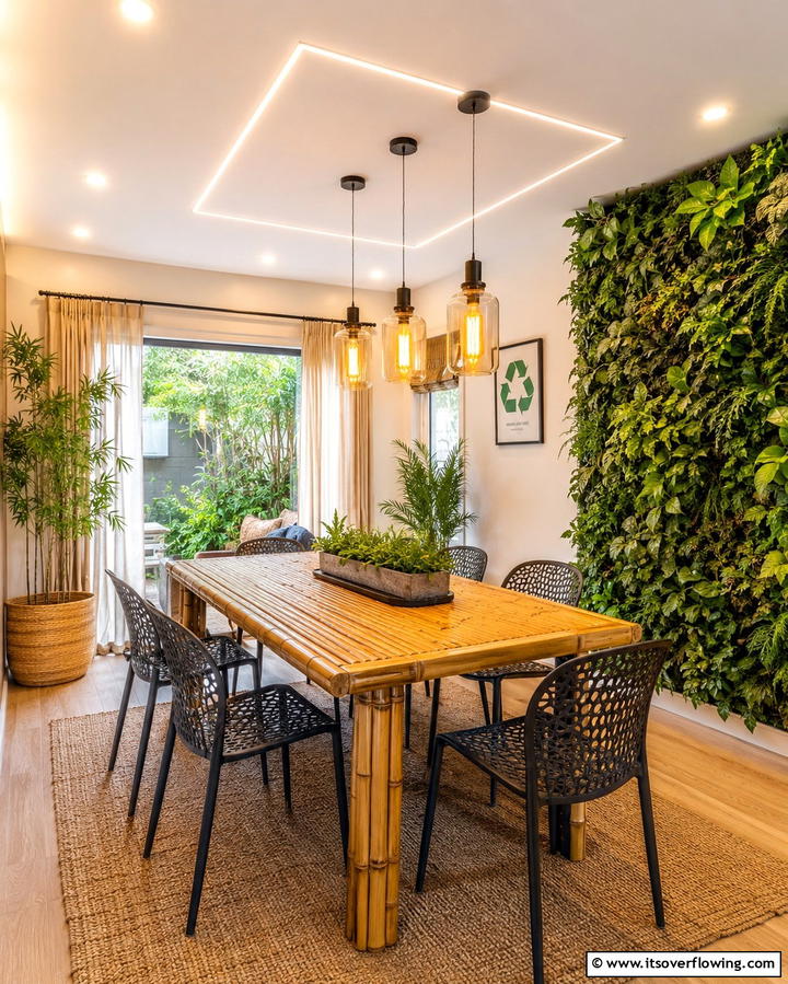 Eco Friendly LED Options - 30 Small Dining Room Lighting Ideas for Cozy Ambiance